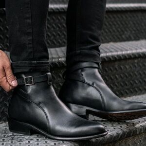 Thursday Boots Rogue Black Leather Boots Size 6.5